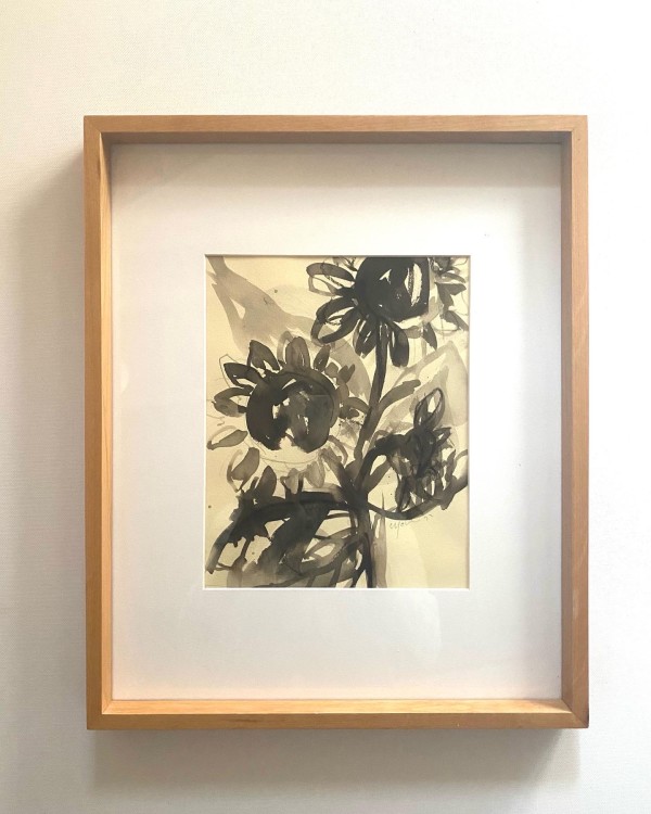 sunflower in ink II by Christen Yates
