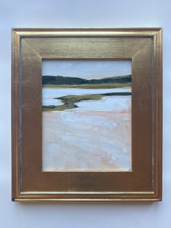 marsh in blush / gold frame by Christen Yates
