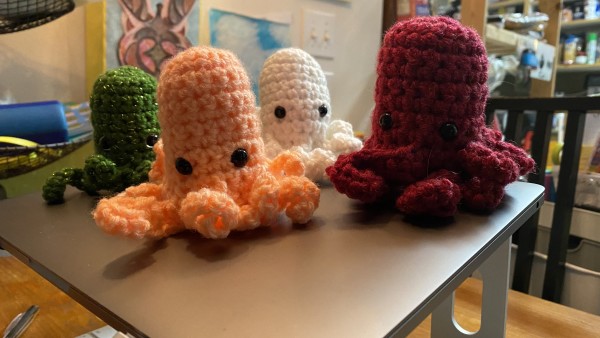 Crochet octopus plush toys