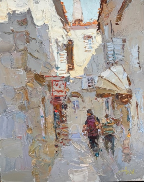 On the Narrow Street by Daniil Volkov