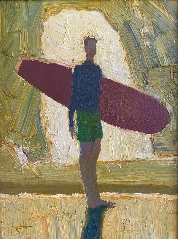 Surfer Against a Cloud by Logan Hagege