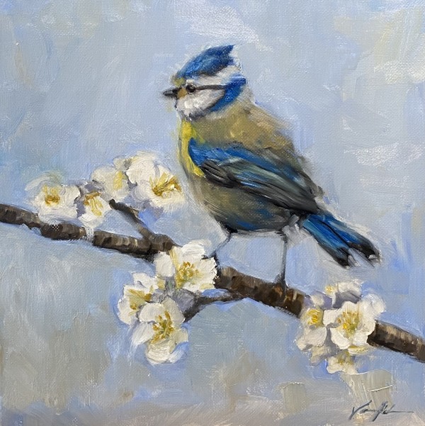 Bird with Blooms by Vanessa Rothe