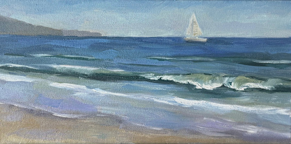 A quiet sail, Laguna Beach by Vanessa Rothe, Image 1.