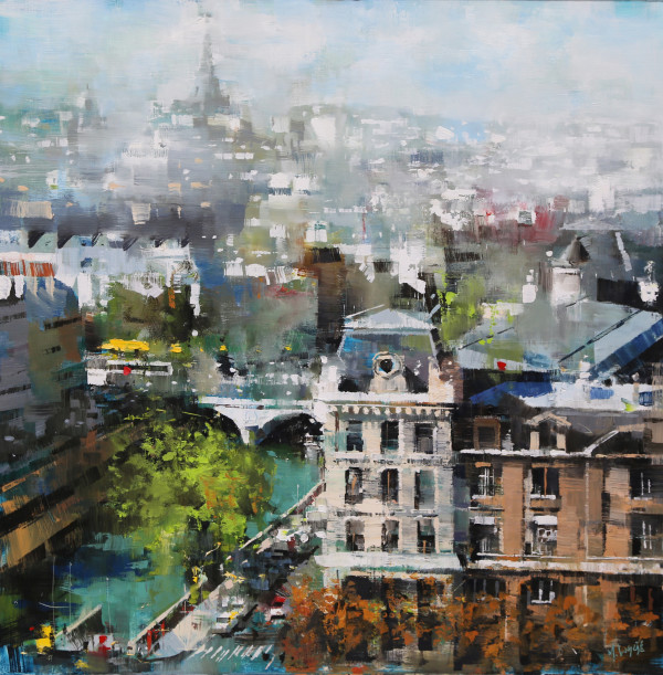 Paris Distant Haze by Mark Lague
