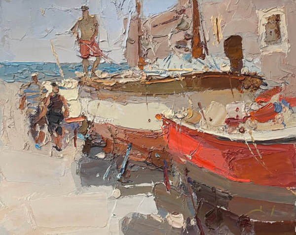Red Boats by Daniil Volkov