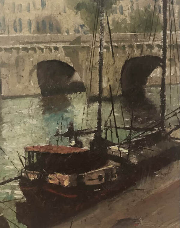 Marie Jeanne at the Pont Neuf by Charles Waren Mundy