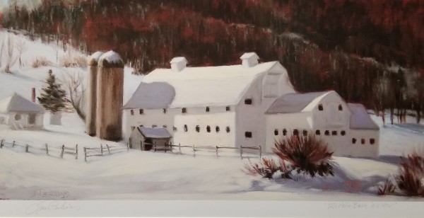 McPolin Barn, in Winter by Jan Perkins