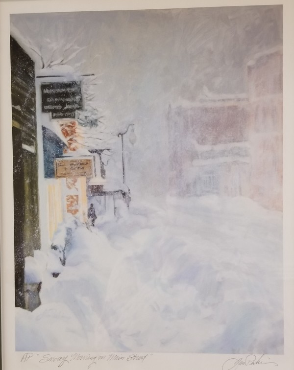 Snowy Main Street by Jan Perkins