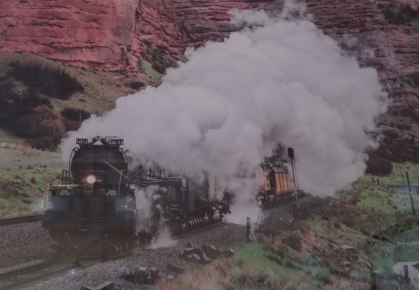 Union Pacific Railroad's "Big Boy" #4014 Descending Echo Canyon In Summit County, Utah, on May 8, 2019 by Richard Bullough