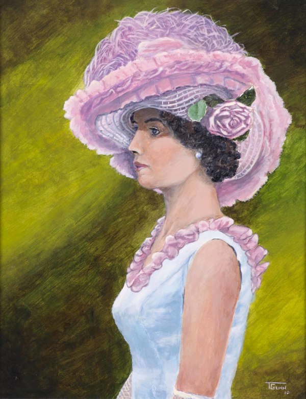 Lady in the Pink Hat by Theron Gunn