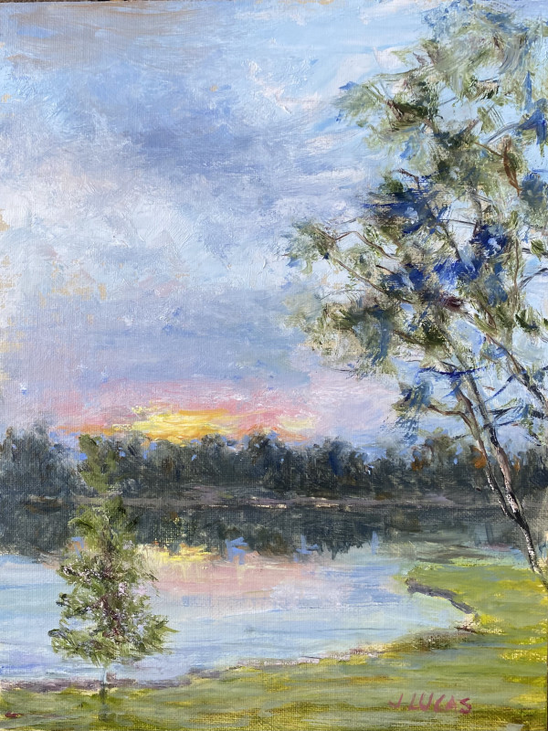 April Sunset, Lake Martin by Janet Lucas Beck
