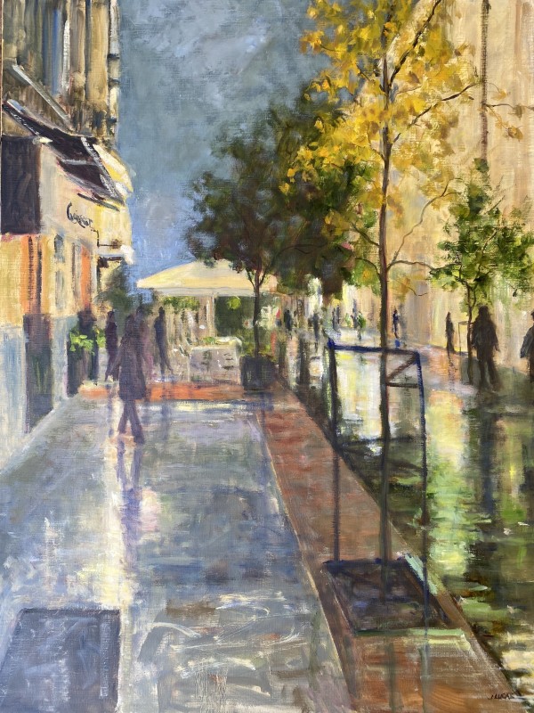 Wet Pavement by Janet Lucas Beck