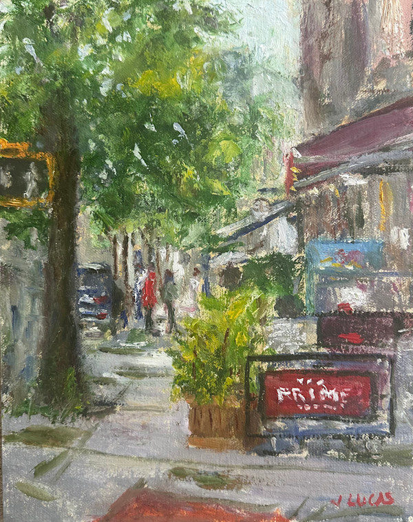 The Village Scene by Janet Lucas Beck