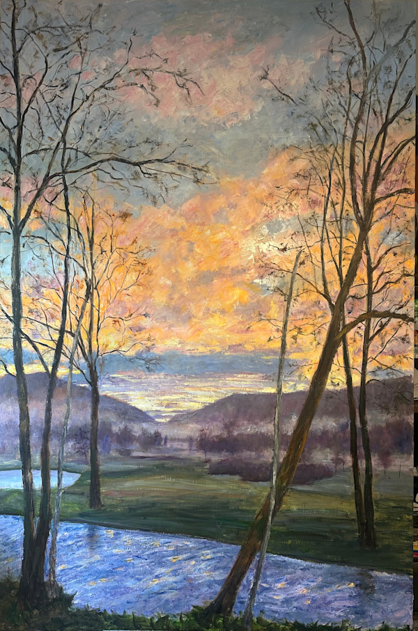 Midwinter Sunset, The Greenbrier by Janet Lucas Beck