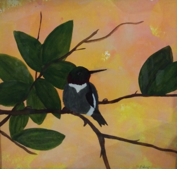 Ruby Throated Hummingbird by mdbishop_art