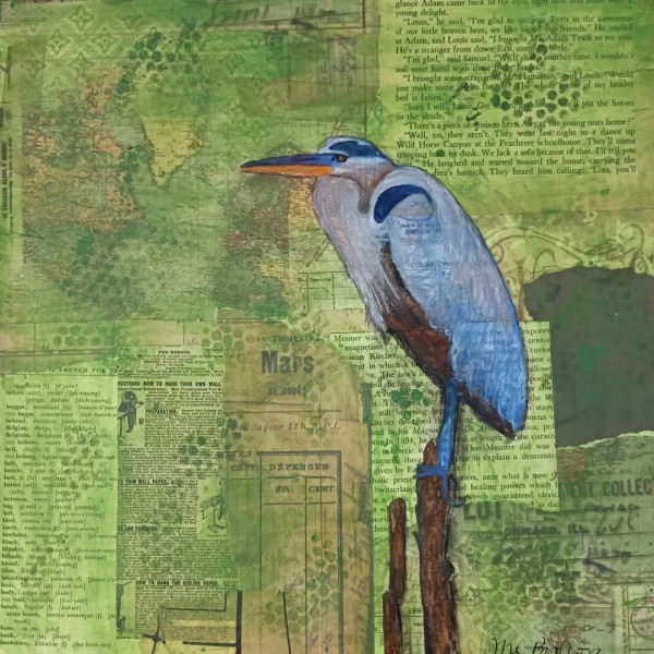 My Blue Heron by mdbishop_art