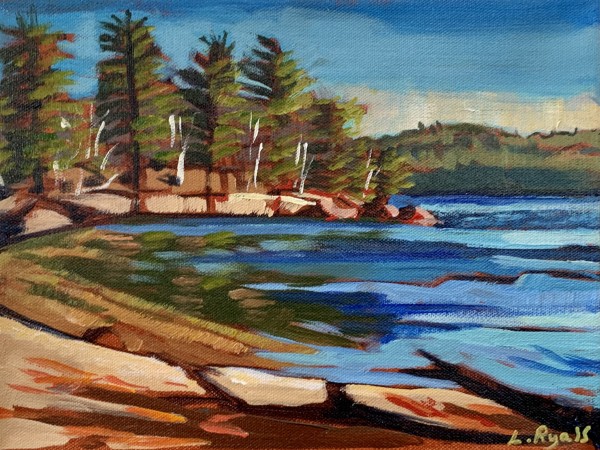 Late Fall Beach View, Frost Centre, Haliburton by Lynne Ryall