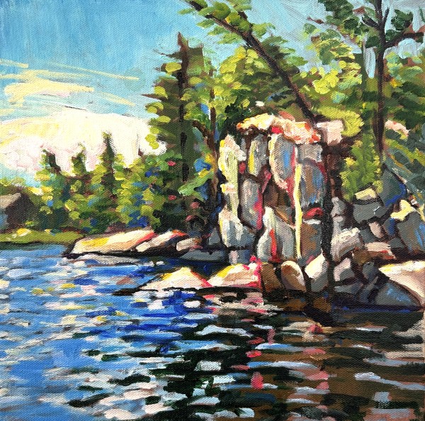 Go Home Bay Rock Crest on Pig’s Island by Lynne Ryall