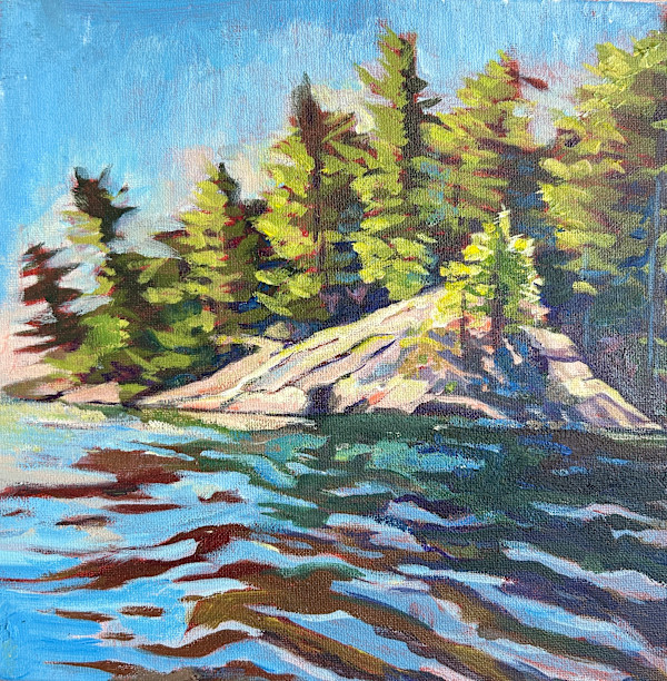 Dock View 2, Go Home Bay, Georgian Bay by Lynne Ryall, Image 1.