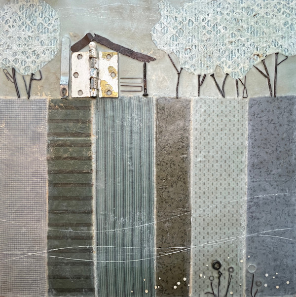 Farmhouse: Blue Fields by Elena Lawrence
