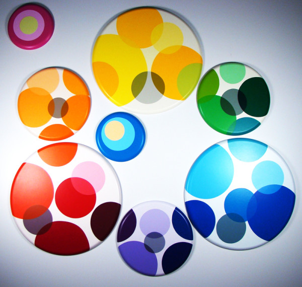 Color Wheel Installations by Fariba Abedin
