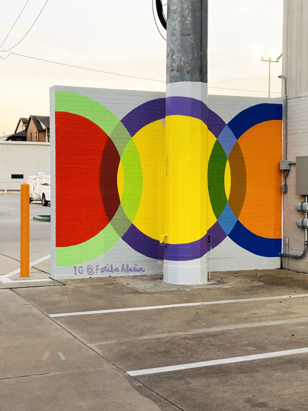 Mural, Color Field No. 242, 9' 6 x 13' 9, 2023 by Fariba Abedin