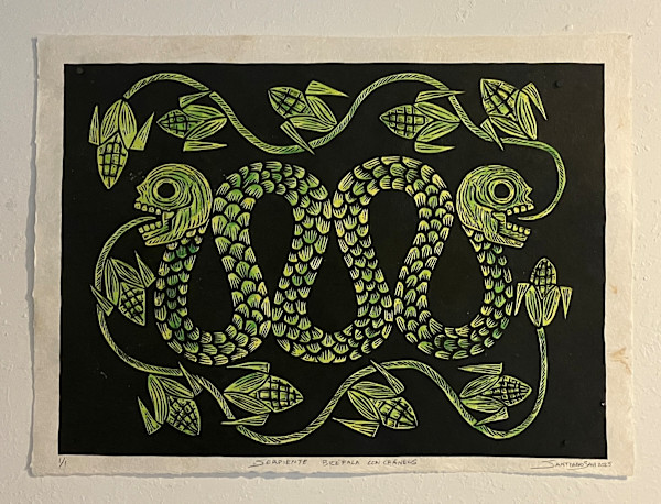 Serpiente Bicéfala con Cráneos 12 by Santiago Savi