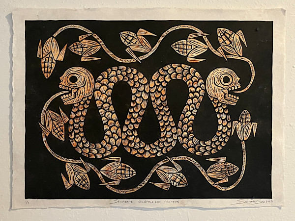 Serpiente Bicéfala con Cráneos 11 by Santiago Savi