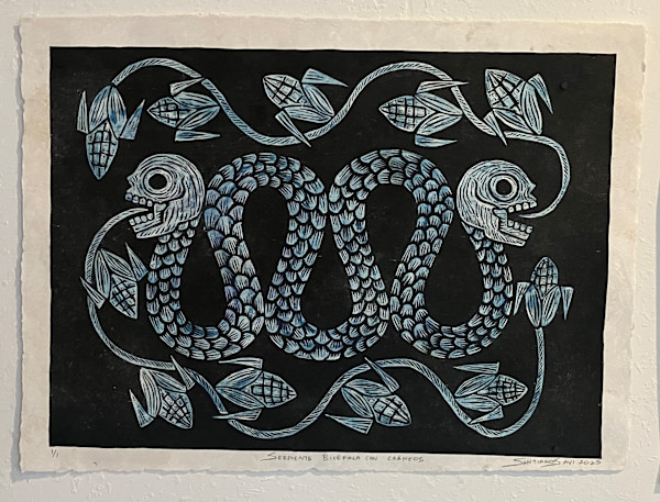 Serpiente Bicéfala con Cráneos 10 by Santiago Savi