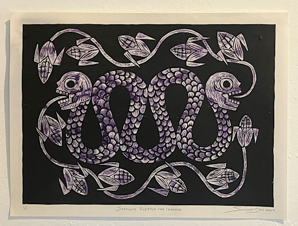 Serpiente Bicéfala con Cráneos 9 by Santiago Savi