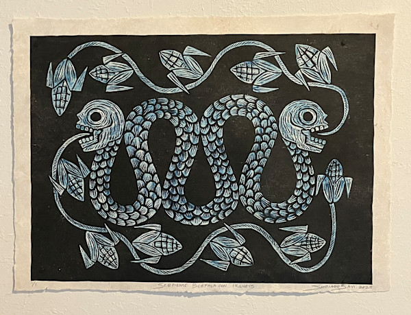 Serpiente Bicéfala con Cráneos 8 by Santiago Savi