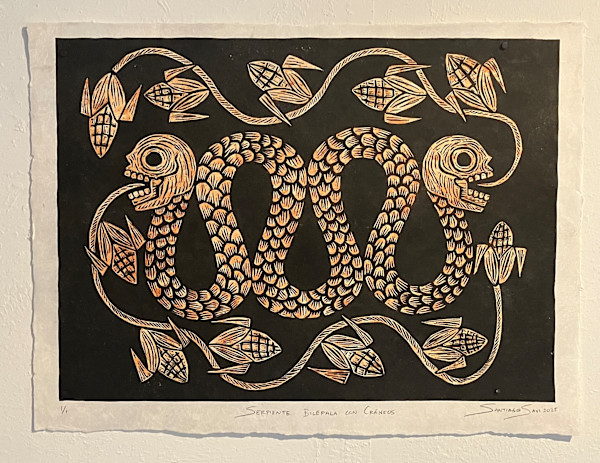 Serpiente Bicéfala con Cráneos 7 by Santiago Savi