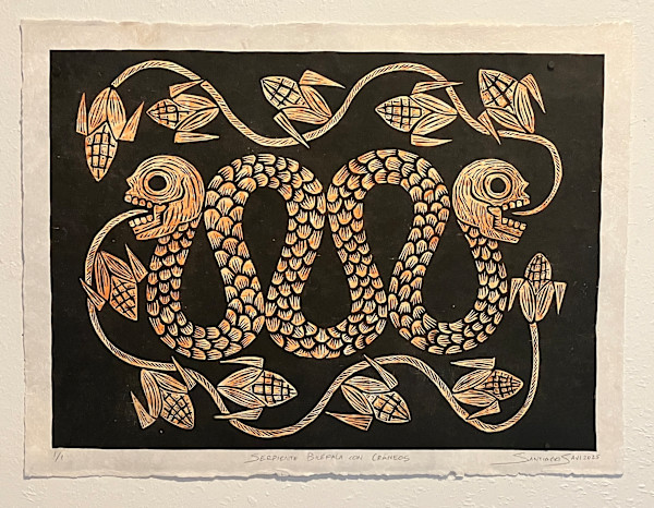 Serpiente Bicéfala con Cráneos 5 by Santiago Savi