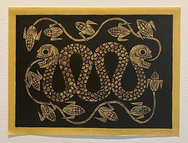 Serpiente Bicéfala con Cráneos 3 by Santiago Savi