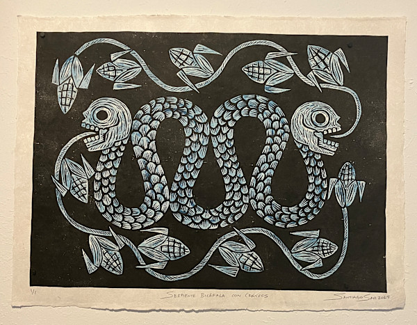 Serpiente Bicéfala con Cráneos 1 by Santiago Savi