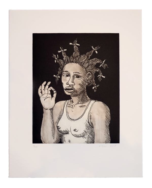 Girl with the Pearly Earring by Alison Saar