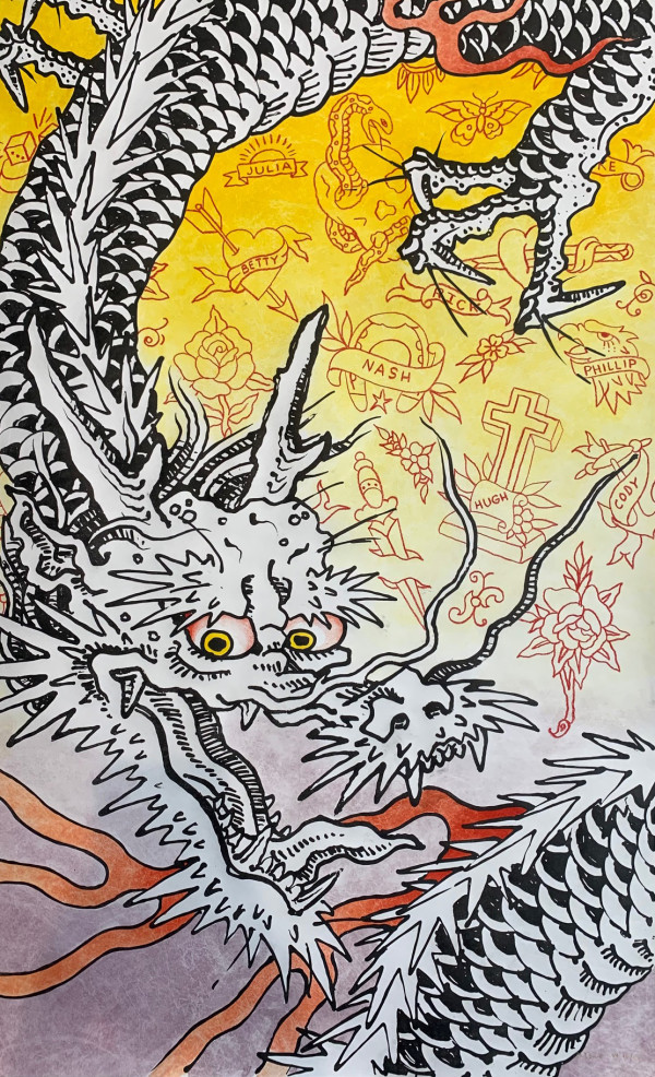 "Dragon" (Descending Right) 10/20 by Brian Paul