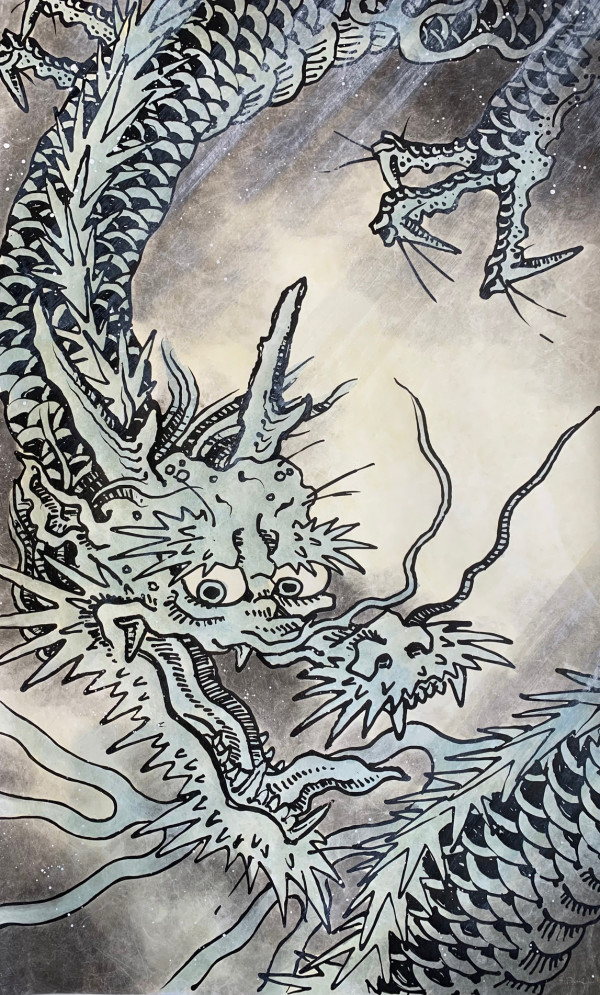 "Dragon" (Descending Right) 8/20 by Brian Paul