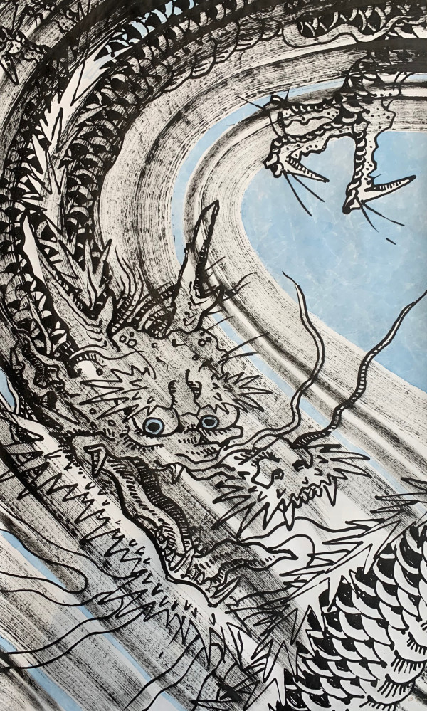 "Dragon" (Descending Right) 4/20 by Brian Paul