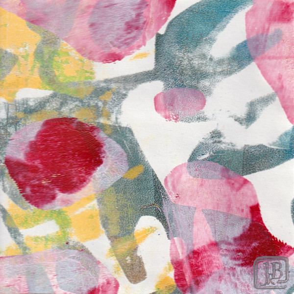 Rosy Day Monotype by Julia R. Berkley