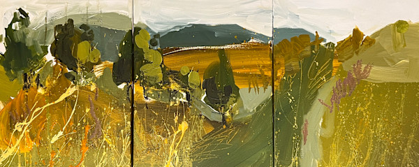 Wild Rugged Fields Of Yellow by Liz Murphy