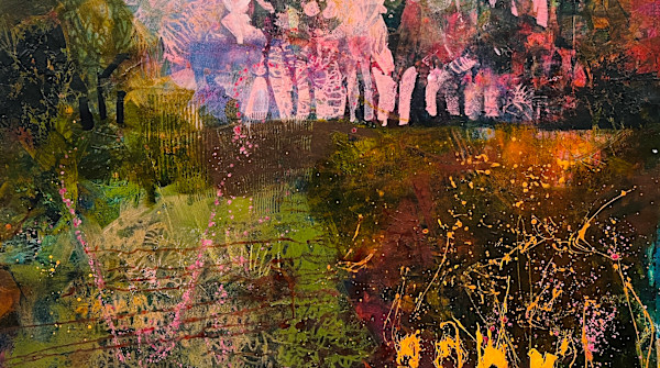 Sunset Through The Trees by Liz Murphy