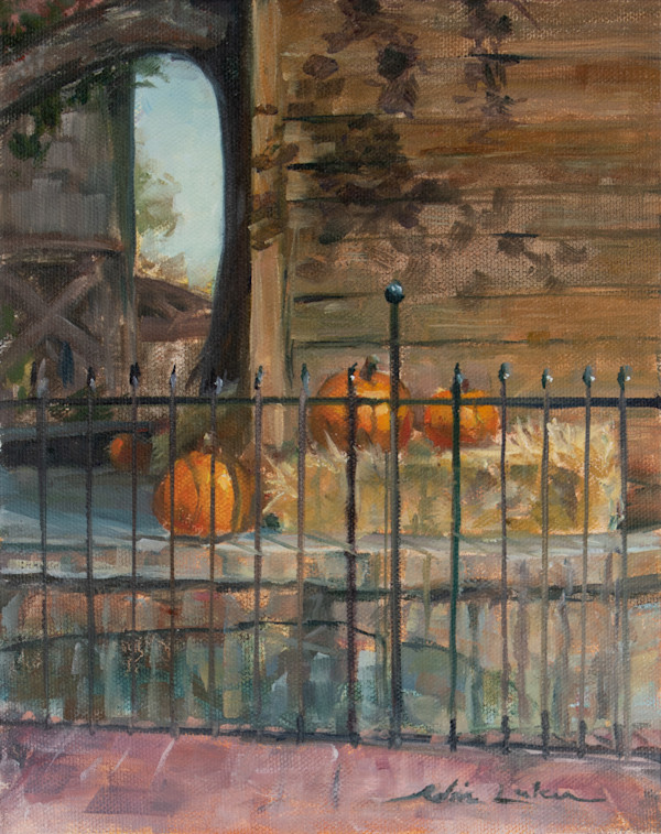 Pumpkins by the Water Tower by Robin Luker, Image 1.