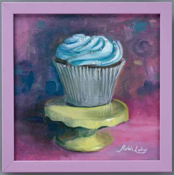 Teal Cupcake by Robin Luker