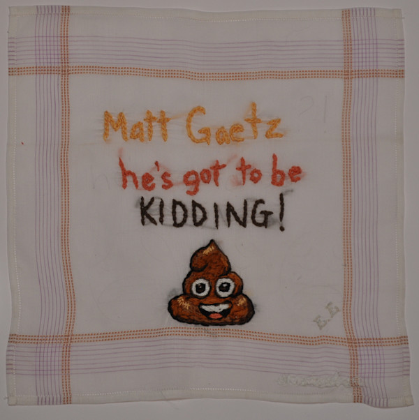 47th, Matt Gaetz? he's got to be kidding! by Shannon Maisel