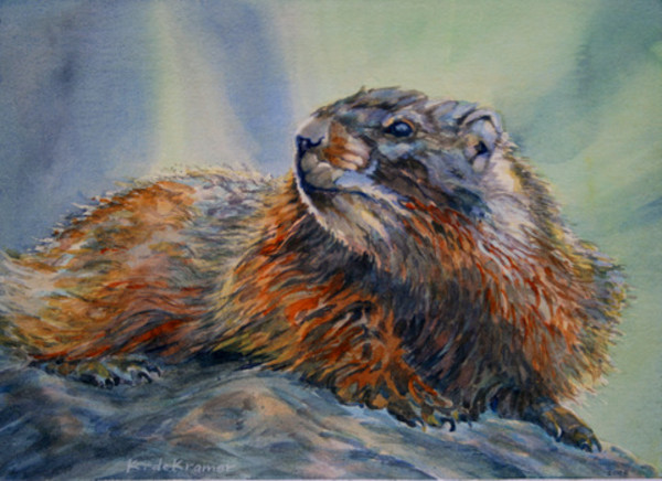 Yellow-bellied Marmot by Karyn deKramer