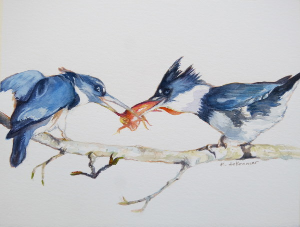 'Chivalry' - Kingfisher Pair by Karyn deKramer