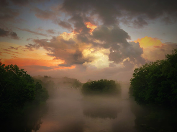 Dusk on the Farmington River by Steve Silk