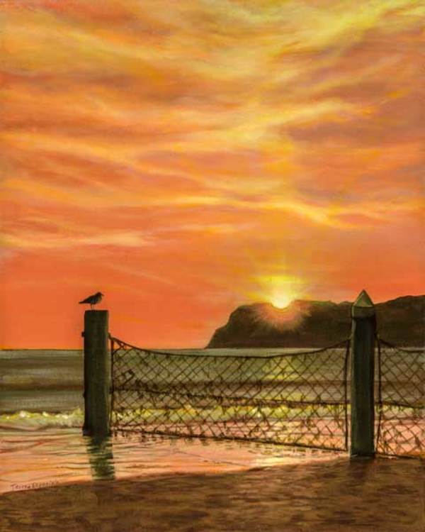 Sunset Over Point Loma by Teresa Espaniola