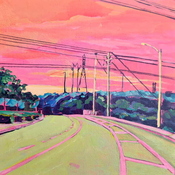 College Blvd, Carlsbad Sunset, No 2. by Kate Joiner